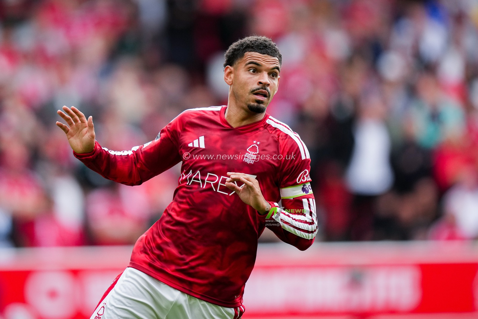 Morgan Gibbs-White of Nottingham Forest  during the Premier League match Nottingham Forest vs Tottenham Hotspur at City Ground, Nottingham, United Kingdom on 05 September 2026

(Photo by Maynard Manyowa/News Images)