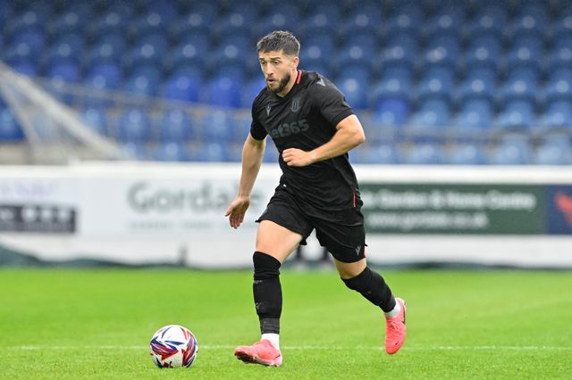 Lynden Gooch of Stoke City in action during the Pre-season friendly match Chester vs Stoke City at Deva Stadium, Chester, United Kingdom, 11th July 2024

(Photo by Cody Froggatt/News Images)