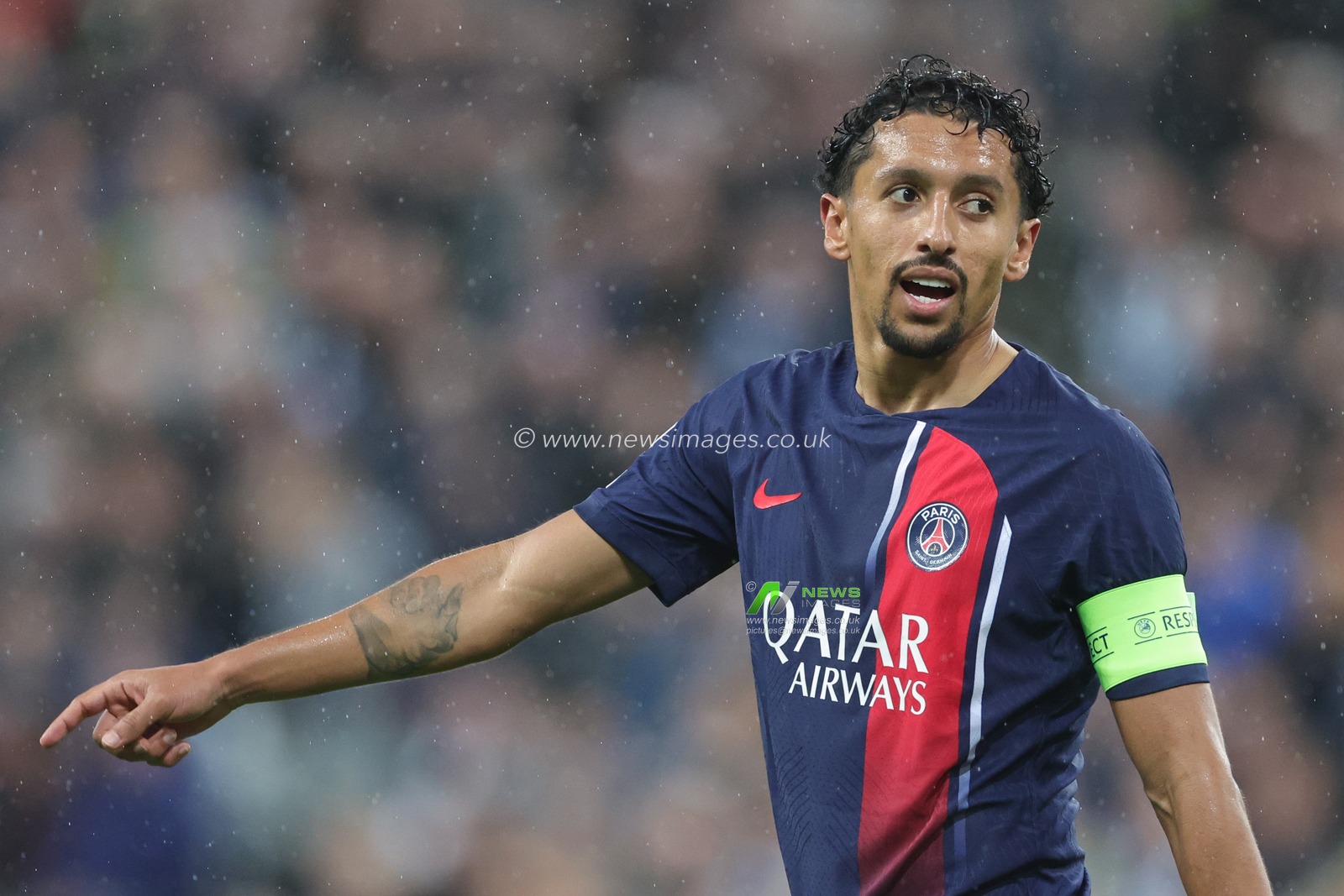 Marquinhos #5 of Paris Saint-Germain during the UEFA Champions League match Newcastle United vs Paris Saint-Germain at St. James's Park, Newcastle, United Kingdom, 4th October 2023

(Photo by Mark Cosgrove/News Images)