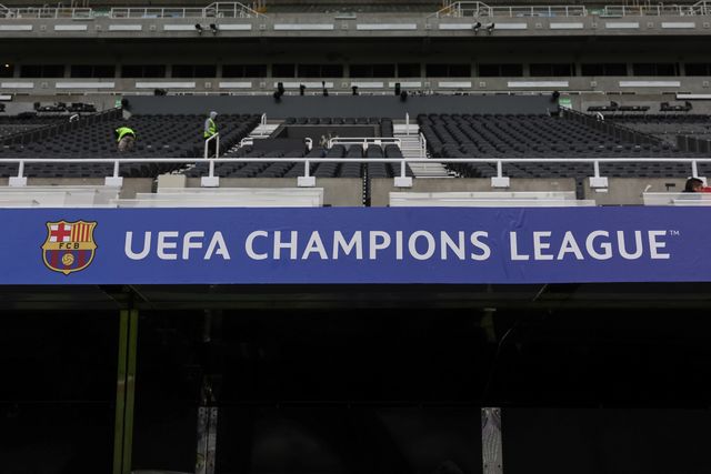 Barcelona bench during the UEFA Champions League Last 16 match Newcastle Untied vs Barcelona at St. James's Park, Newcastle, United Kingdom on 10 March 2026

(Photo by Mark Cosgrove/News Images)