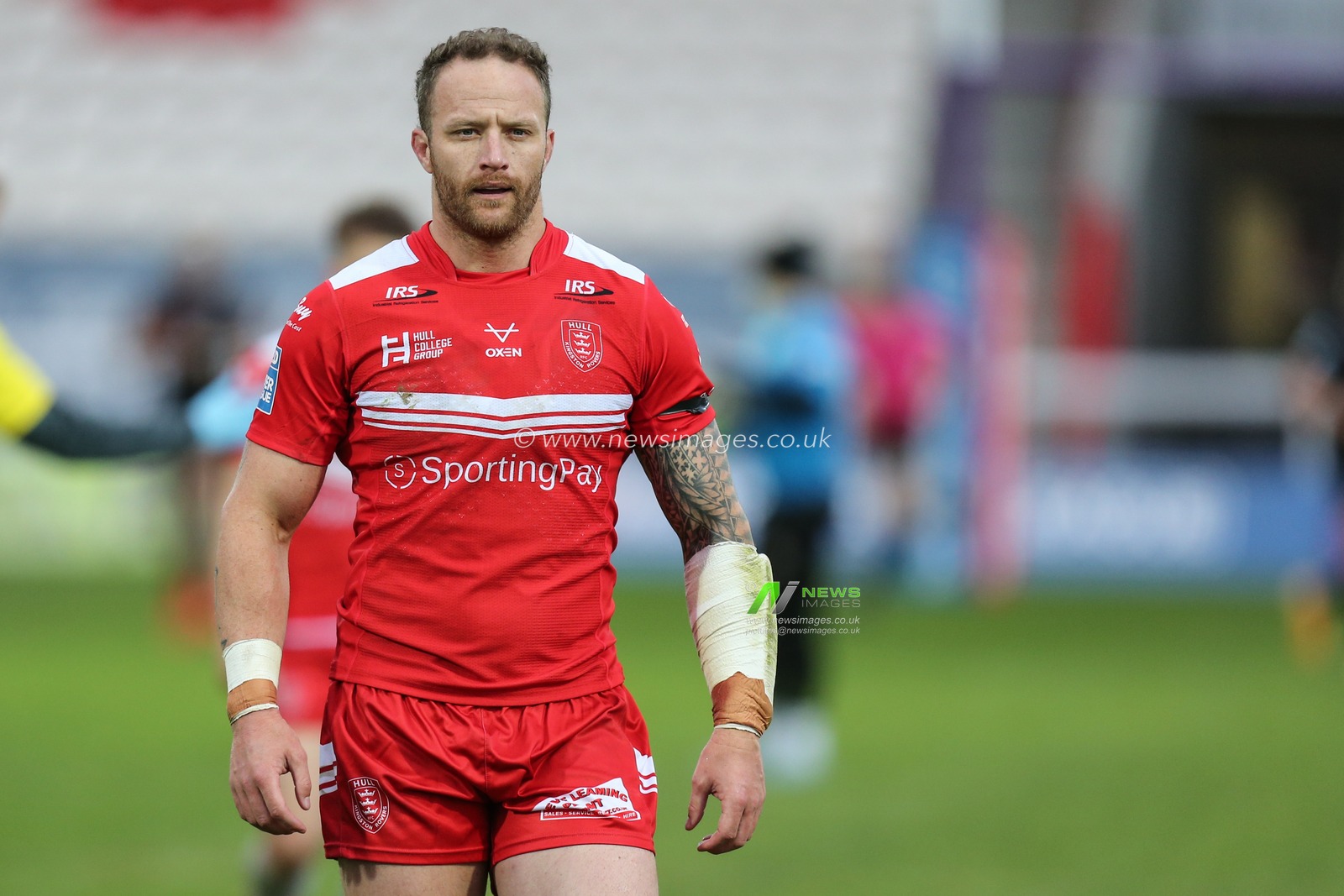 Korbin Sims (10) of Hull KR during the game