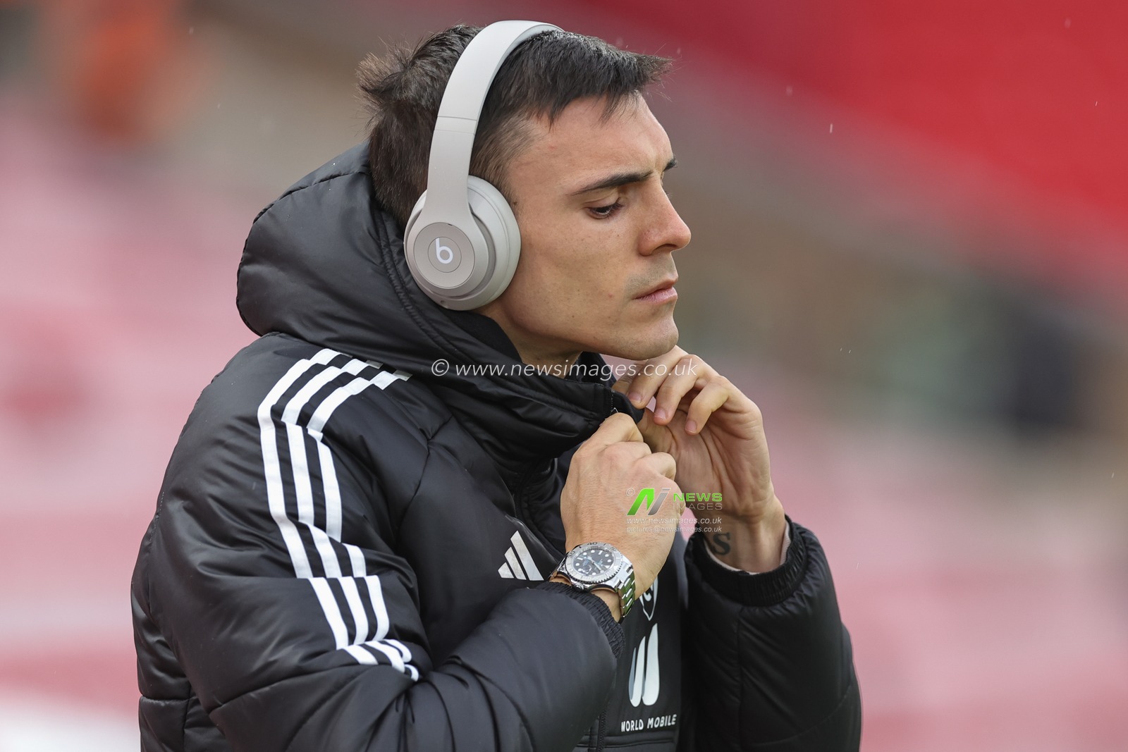 JoÃ£o Palhinha #26 of Fulham arrives ahead of the Premier League match Liverpool vs Fulham at Anfield, Liverpool, United Kingdom, 3rd December 2023

(Photo by Mark Cosgrove/News Images)