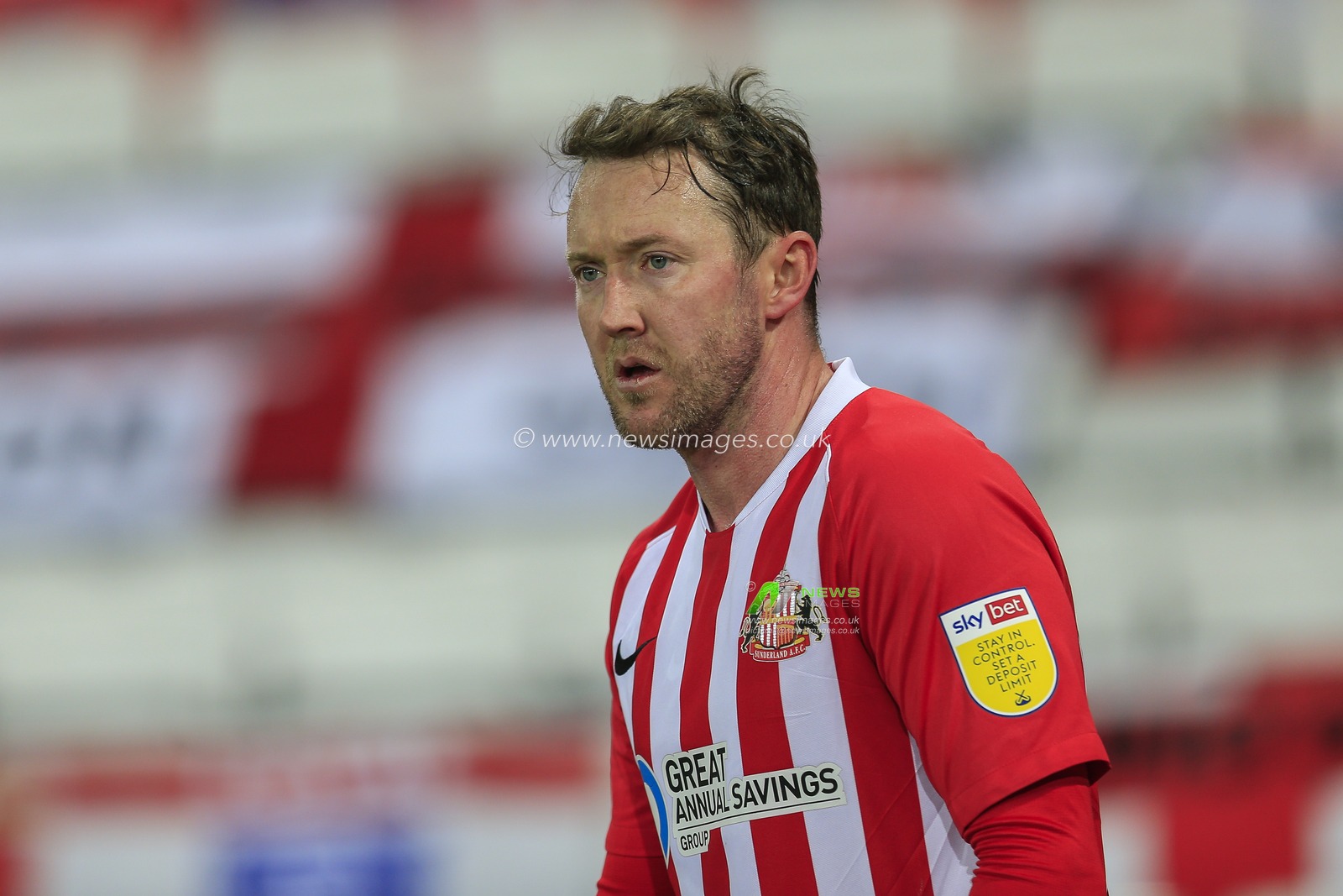 Aiden McGeady #28 of Sunderland during the game