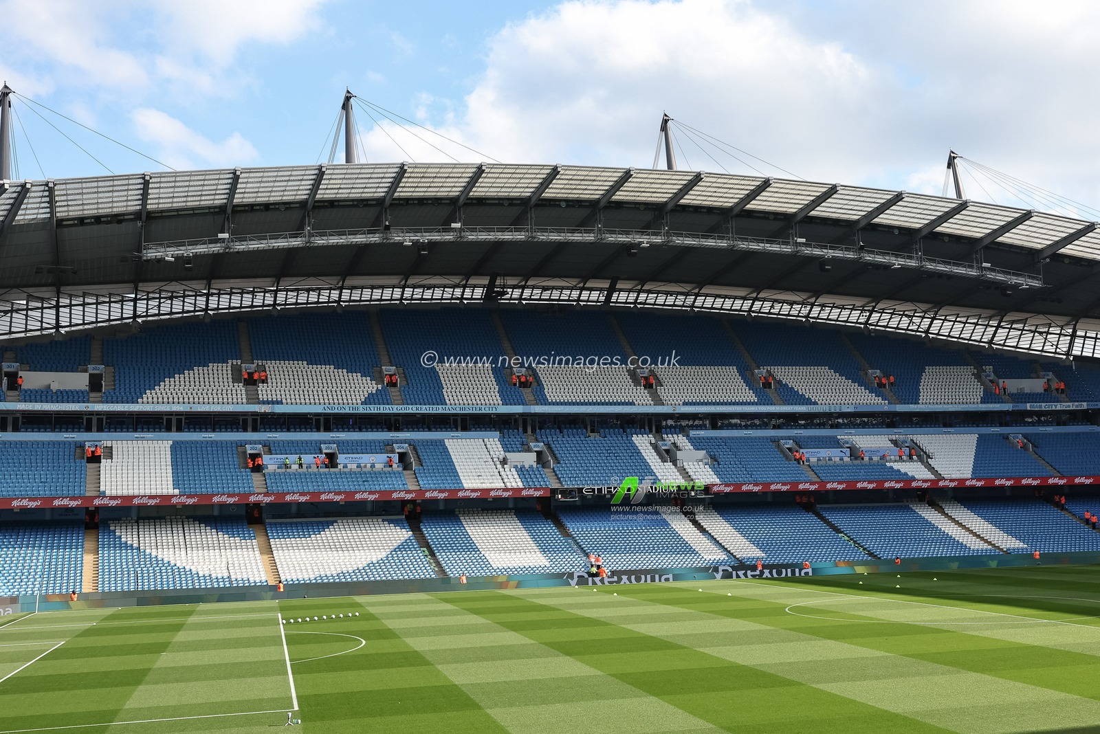 A general view of the Etihad Stadium during the Premier League match Manchester City vs Fulham at Etihad Stadium, Manchester, United Kingdom, 5th October 2024

(Photo by Mark Cosgrove/News Images)