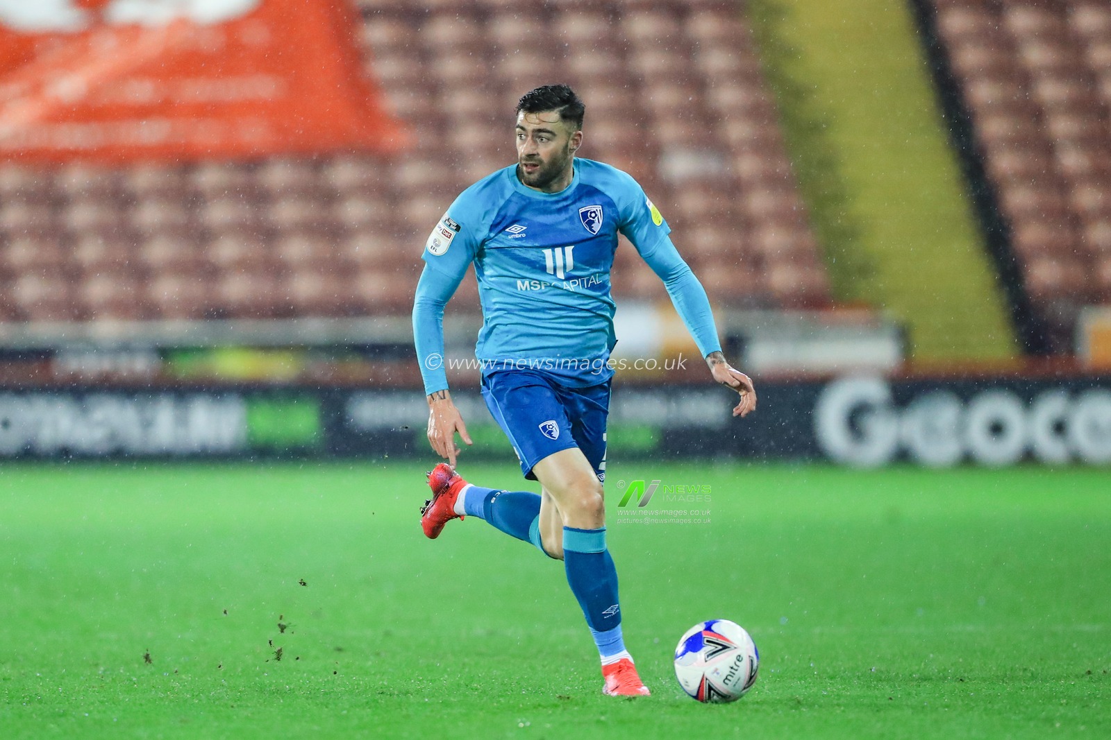 Diego Rico #21 of Bournemouth in action during the game