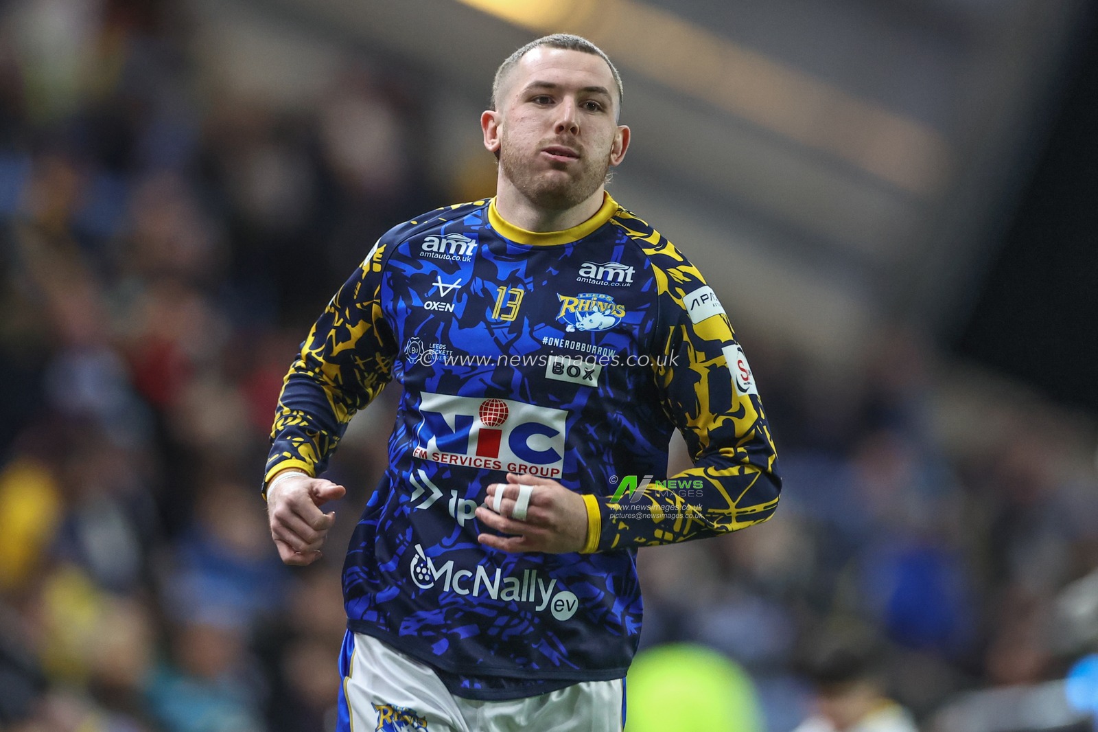 Cameron Smith of Leeds Rhinos during pre-game warm up during the Betfred Challenge Cup Sixth Round match Leeds Rhinos vs St Helens at Headingley Stadium, Leeds, United Kingdom, 22nd March 2024

(Photo by Mark Cosgrove/News Images)