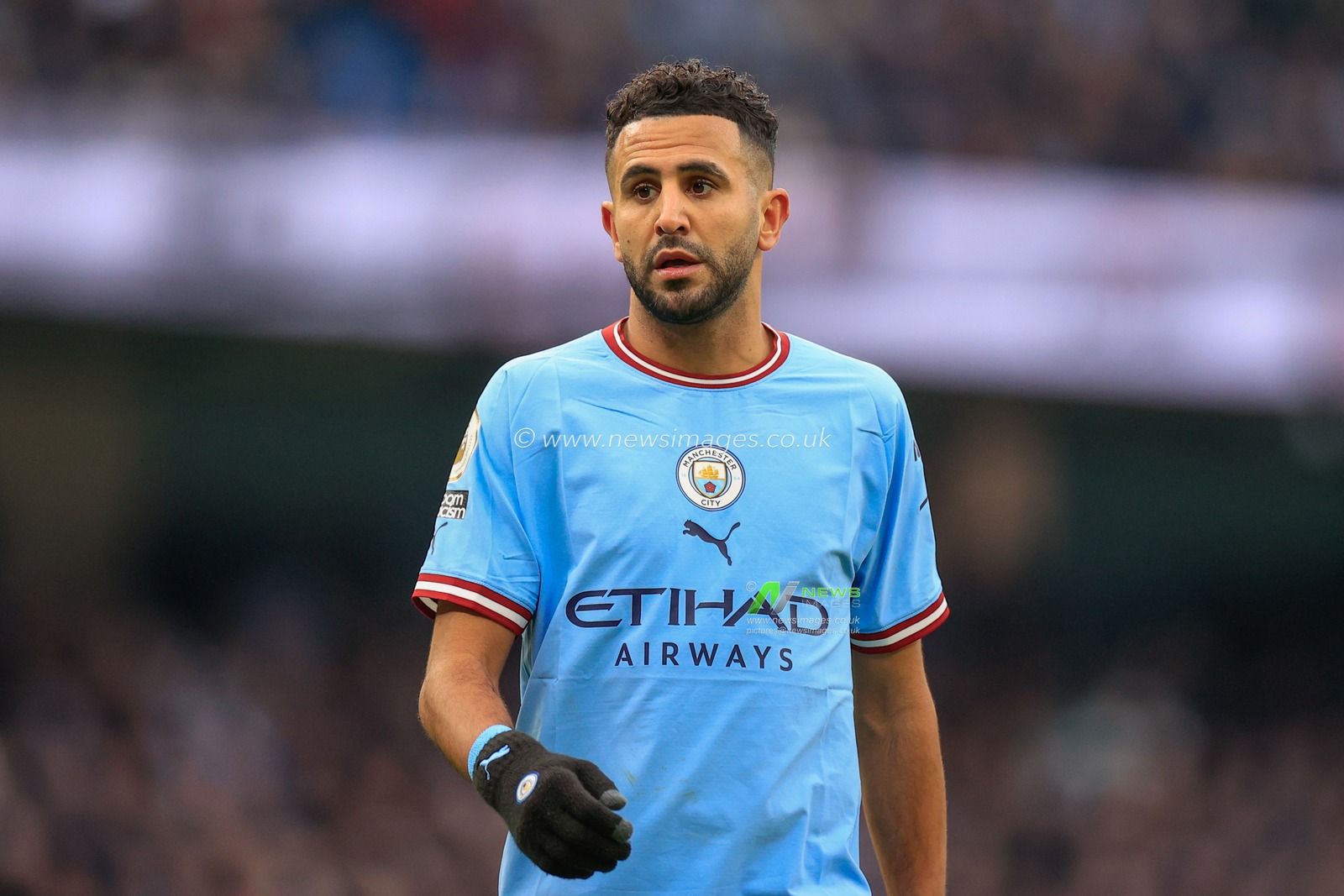 Riyad Mahrez #26 of Manchester City during the Premier League match Manchester City vs Wolverhampton Wanderers at Etihad Stadium, Manchester, United Kingdom, 22nd January 2023

(Photo by Conor Molloy/News Images)