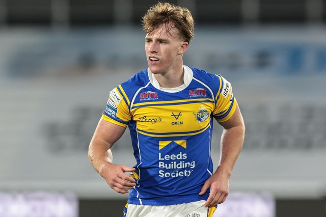 Ned McCormack of Leeds Rhinos during the Betfred Super League Round 25 match Huddersfield Giants vs Leeds Rhinos at Accu Stadium, Huddersfield, United Kingdom, 4th September 2025

(Photo by Mark Cosgrove/News Images)