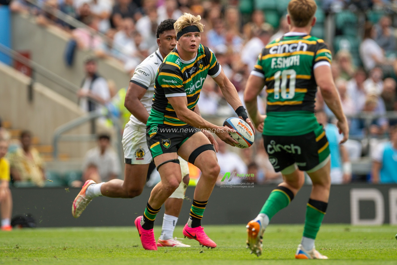 Henry Pollock of Northampton Saints during the Gallagher PREM Final match Northampton Saints vs Exeter Chiefs at Allianz Stadium, Twickenham, United Kingdom on 20 June 2026.

(Photo by Alex Williamson/News Images)