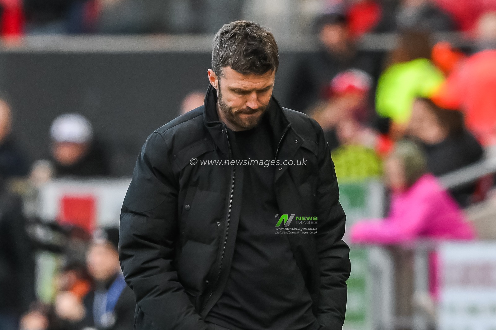 Michael Carrick Manager of Middlesbrough looks dejected during the Sky Bet Championship match Bristol City vs Middlesbrough at Ashton Gate, Bristol, United Kingdom, 10th April 2023

(Photo by Craig Thomas/News Images)