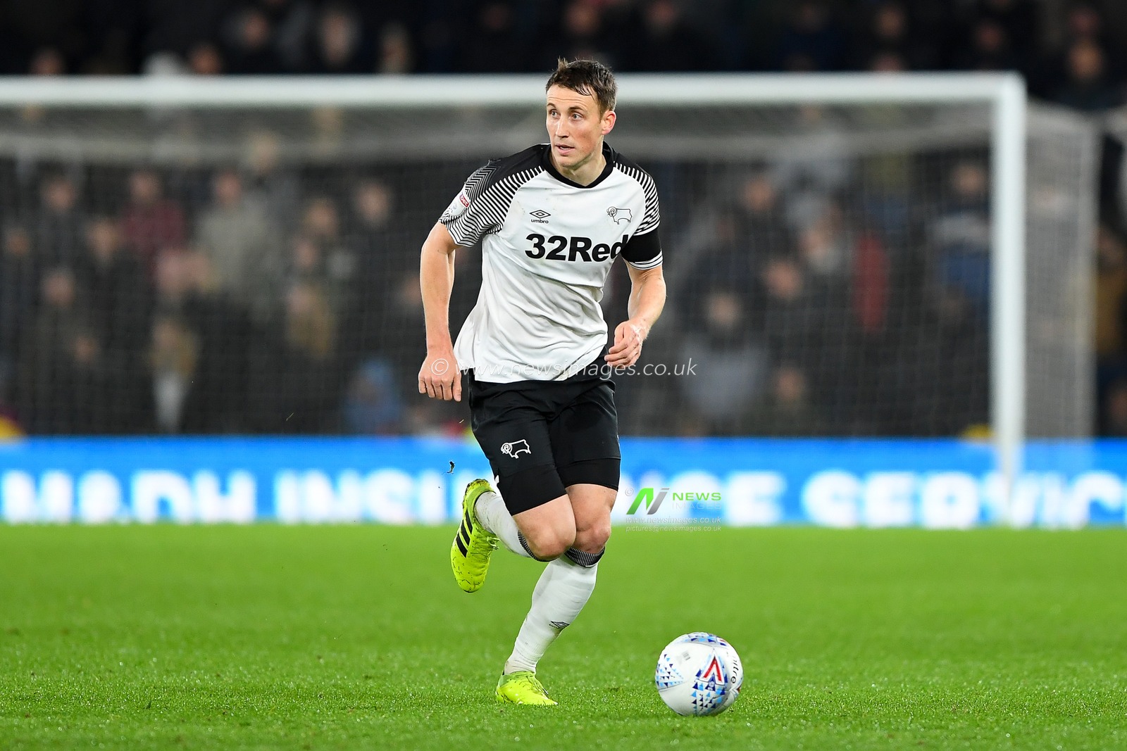 11th December 2019, Pride Park Stadium, Derby, England; Sky Bet Championship, Derby County v Sheffield Wednesday : Craig Forsyth (3) of Derby County 

Credit: Jon Hobley/News Images