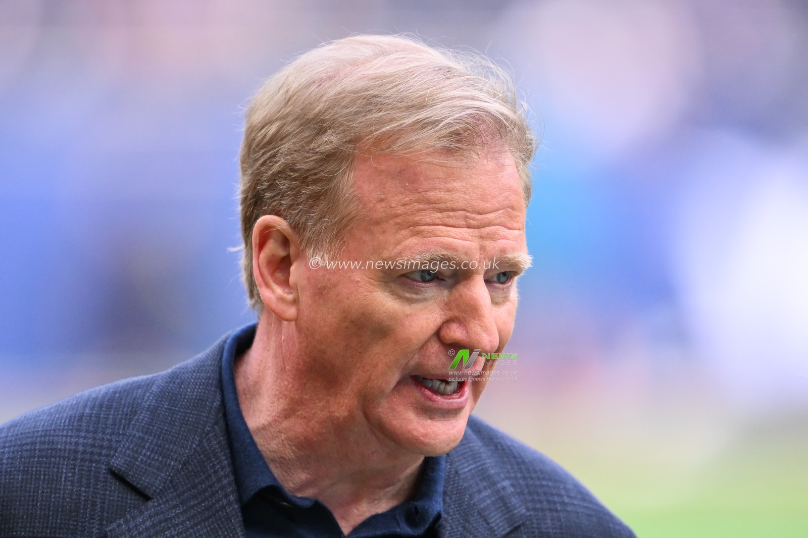 NFL Commissioner Roger Goodell in attendance at the Week 6 match Chicago Bears vs Jacksonville Jaguars at Tottenham Hotspur Stadium, London, United Kingdom, 13th October 2024

(Photo by Craig Thomas/News Images)