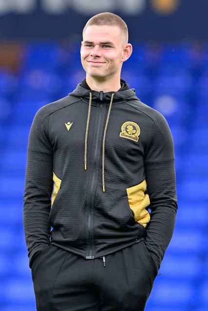 Jake Batty of Blackburn Rovers inspects the pitch ahead of the Pre-season friendly match Stockport County vs Blackburn Rovers at Edgeley Park Stadium, Stockport, United Kingdom, 2nd August 2024

(Photo by Cody Froggatt/News Images)