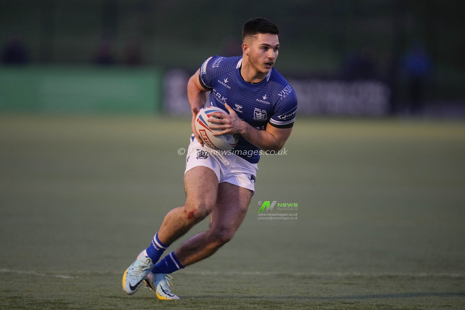 Ben McNamara #19 of Hull FC during the Rugby League Pre Season match Sheffield Eagles vs Hull FC at Sheffield Olympic Legacy Park, Sheffield, United Kingdom, 22nd January 2023

(Photo by Steve Flynn/News Images)