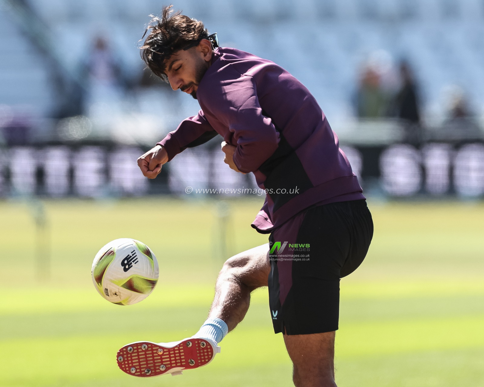 Shoaib Bashir of England kicking a ball during the Rothesay Test Match Day 2 England vs Zimbabwe at Trent Bridge, Nottingham, United Kingdom, 23rd May 2025

(Photo by Mark Cosgrove/News Images)