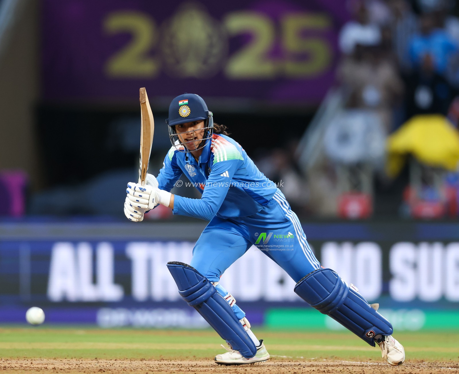 Smriti Mandhana  of India during the ICC Women's ODI Cricket World Cup Final 2025 session India Women vs South Africa Women at Dr. D.Y. Patil Sports Academy, Navi Mumbai, India, 2nd November 2025

(Photo by Shubhajit Roy Karmakar/News Images)