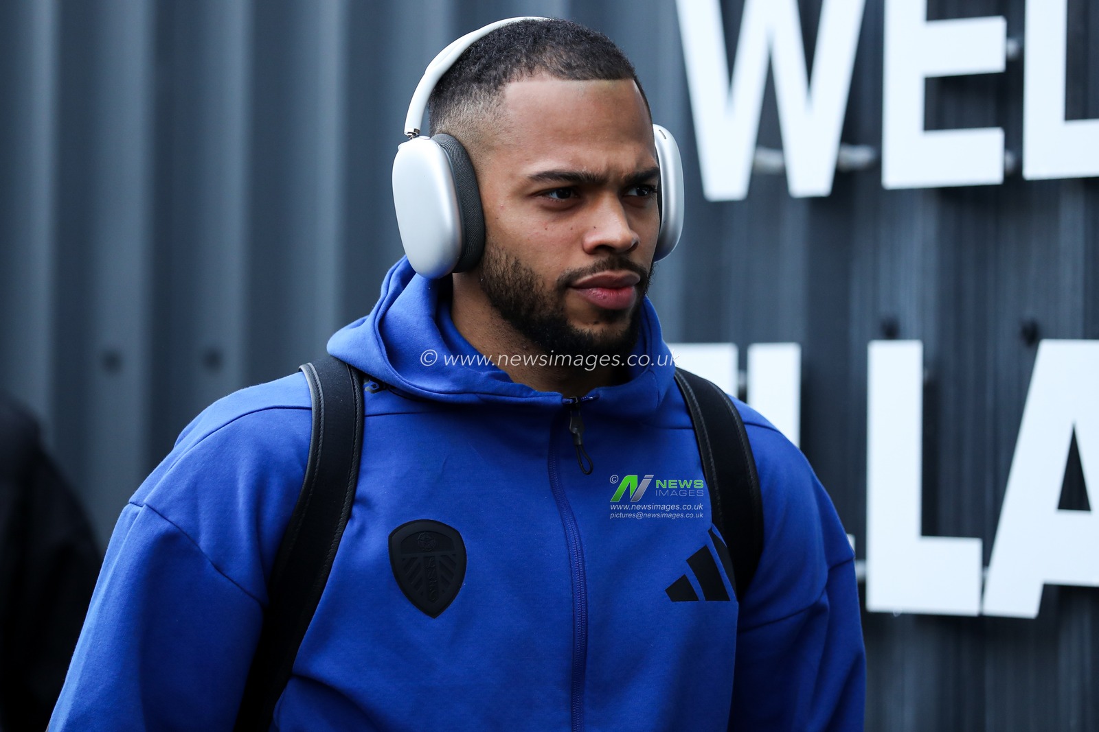 Lukas Nmecha of Leeds United arrives at stadium ahead of the Premier League match Leeds United vs Fulham at Elland Road, Leeds, United Kingdom, 17th January 2026

(Photo by Jorge Horsted/News Images)