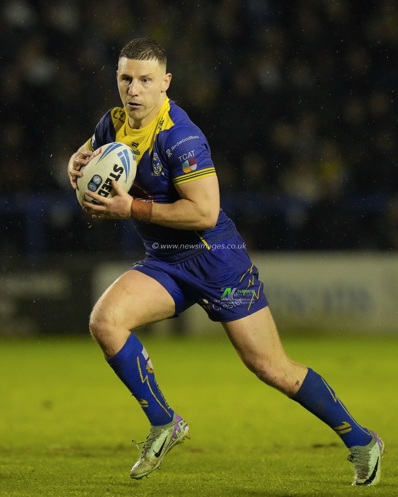 George Williams of Warrington Wolves during the Betfred Super League Round 10 match Warrington Wolves vs Hull FC at Halliwell Jones Stadium, Warrington, United Kingdom, 3rd May 2024

(Photo by Steve Flynn/News Images)