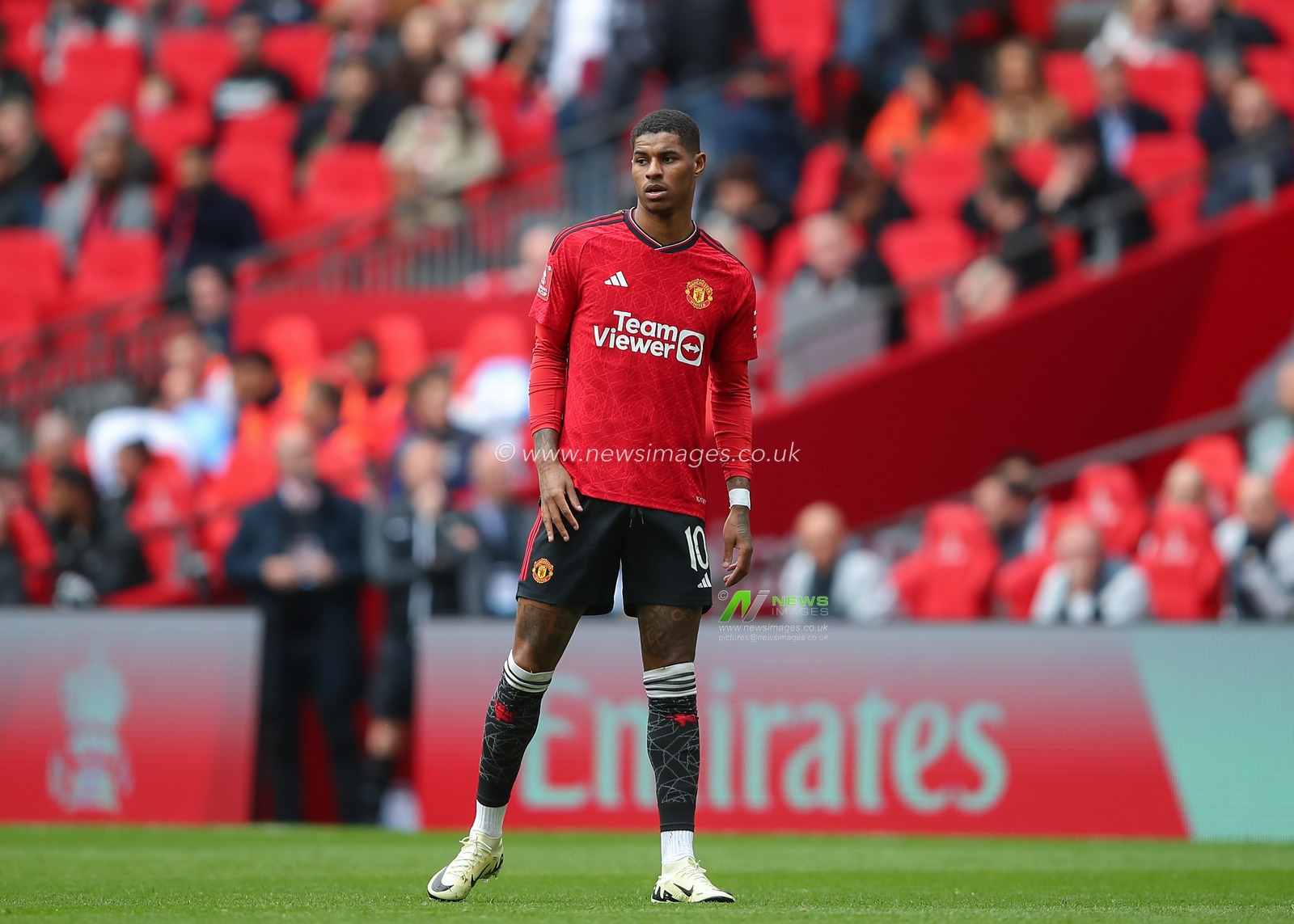 Marcus Rashford of Manchester United, during the Emirates FA Cup Semi-Final match Coventry City vs Manchester United at Wembley Stadium, London, United Kingdom, 21st April 2024

(Photo by Gareth Evans/News Images)