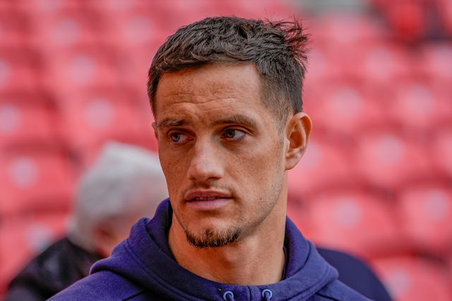 Jerry Yates of Sheffield Wednesday arrives at the stadium prior to kick off during the Sky Bet Championship match Stoke City vs Sheffield Wednesday at Bet365 Stadium, Stoke On Trent, United Kingdom on 03 April 2026

(Photo by Maynard Manyowa/News Images)