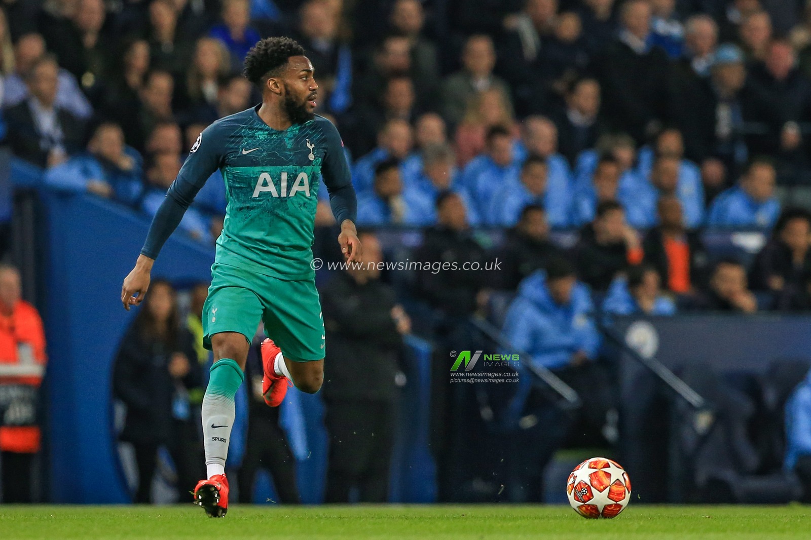 17th April 2019 , Etihad Stadium, Manchester, England; UEFA Champions League, Quarter Final, Second Leg, Manchester City v Tottenham ; Danny Rose (03) of Tottenham during the game


Credit: Mark Cosgrove/News Images
