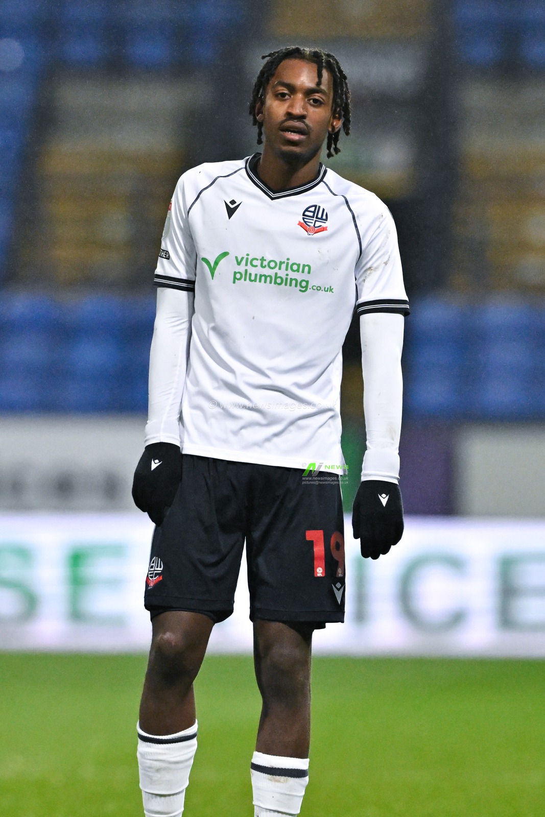 Paris Maghoma of Bolton Wanderers, during the Sky Bet League 1 match Bolton Wanderers vs Wycombe Wanderers at Toughsheet Community Stadium, Bolton, United Kingdom, 13th February 2024

(Photo by Cody Froggatt/News Images)