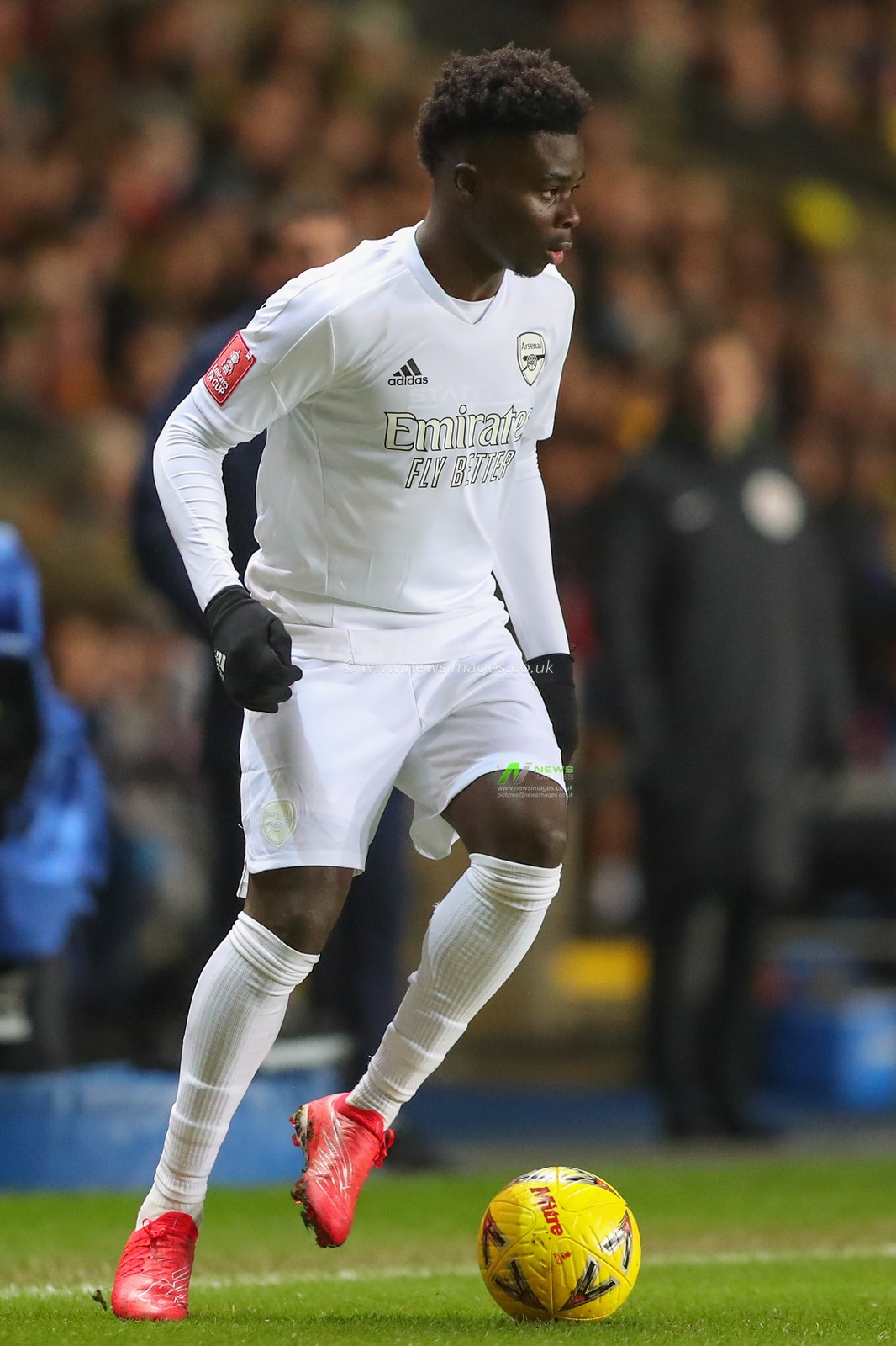 Bukayo Saka #7 of Arsenal in action during the Emirates FA Cup Third Round match Oxford United vs Arsenal at Kassam Stadium, Oxford, United Kingdom, 9th January 2023

(Photo by Gareth Evans/News Images)