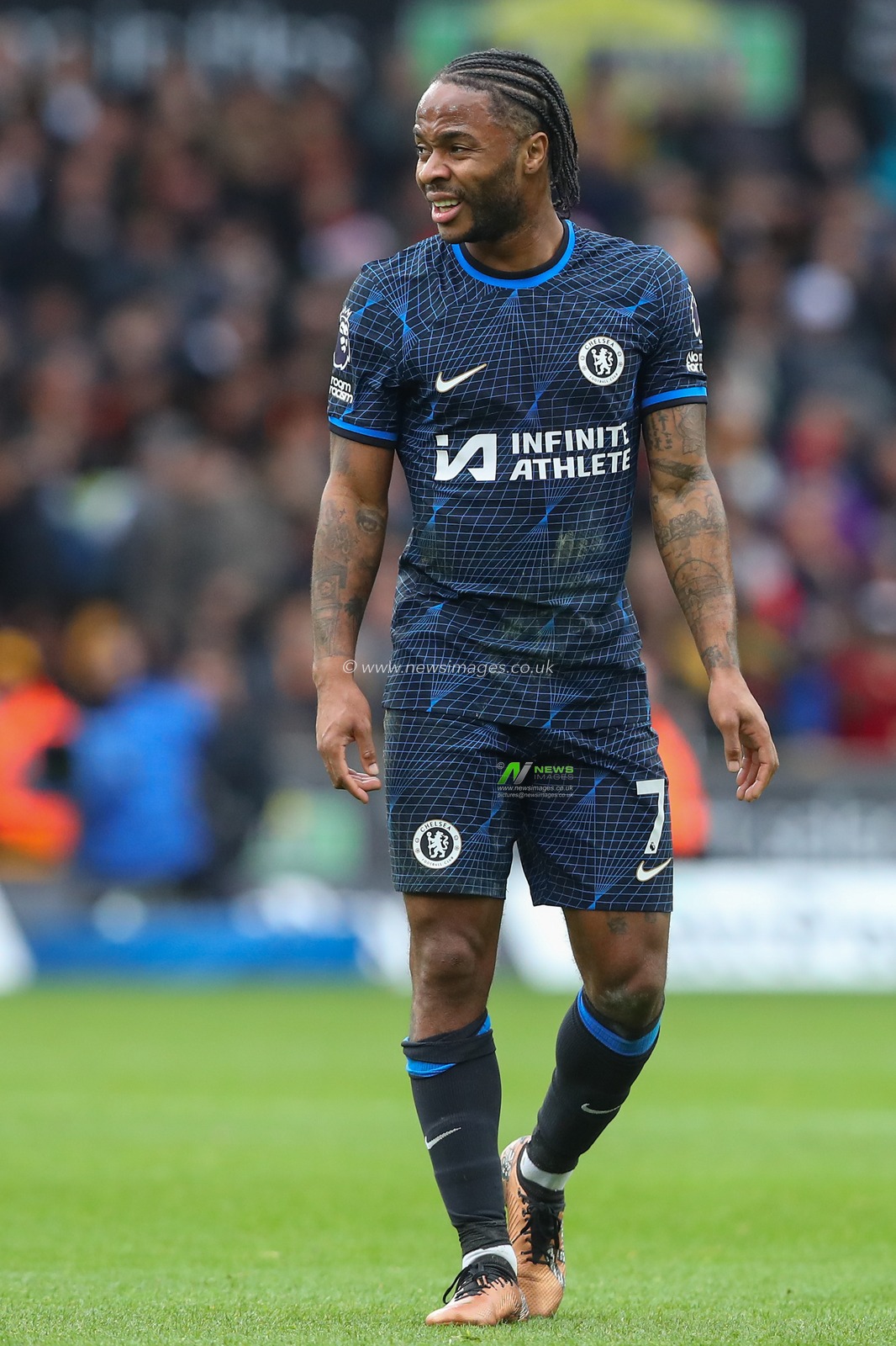 Raheem Sterling of Chelsea during the Premier League match Wolverhampton Wanderers vs Chelsea at Molineux, Wolverhampton, United Kingdom, 24th December 2023

(Photo by Gareth Evans/News Images)