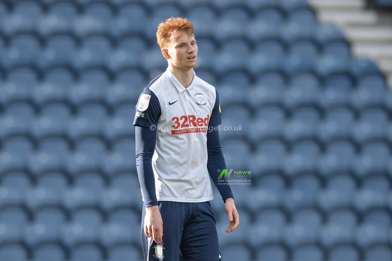 Sepp van den Berg #2 of Preston North End in action during the game