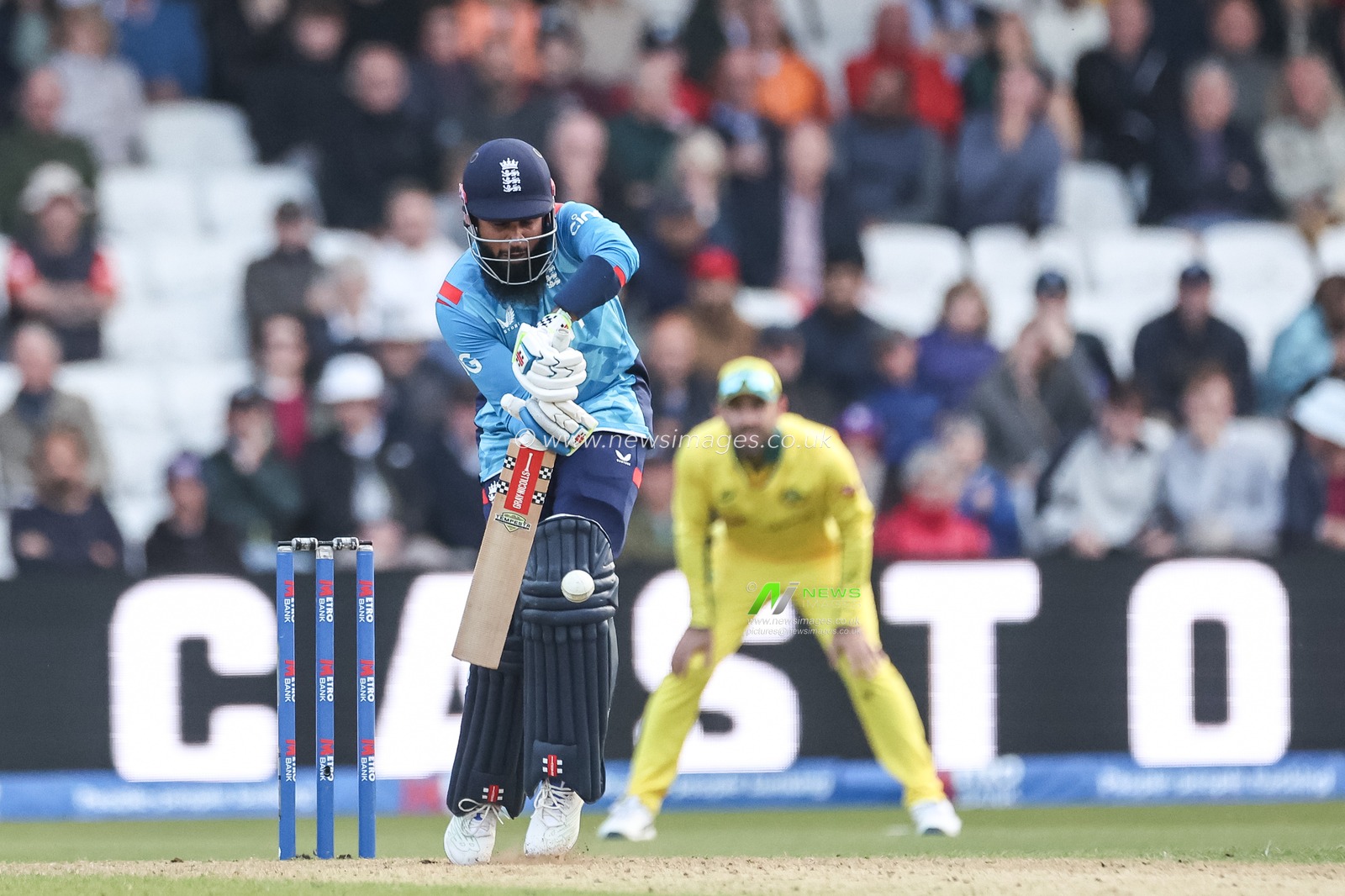Adil Rashid of England in action during the Second Metro Bank One Day International England v Australia at Headingley Cricket Ground, Leeds, United Kingdom, 21st September 2024

(Photo by Mark Cosgrove/News Images)