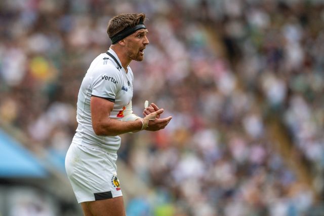 Henry Slade of Exeter Chiefs during the Gallagher PREM Final match Northampton Saints vs Exeter Chiefs at Allianz Stadium, Twickenham, United Kingdom on 20 June 2026.

(Photo by Alex Williamson/News Images)