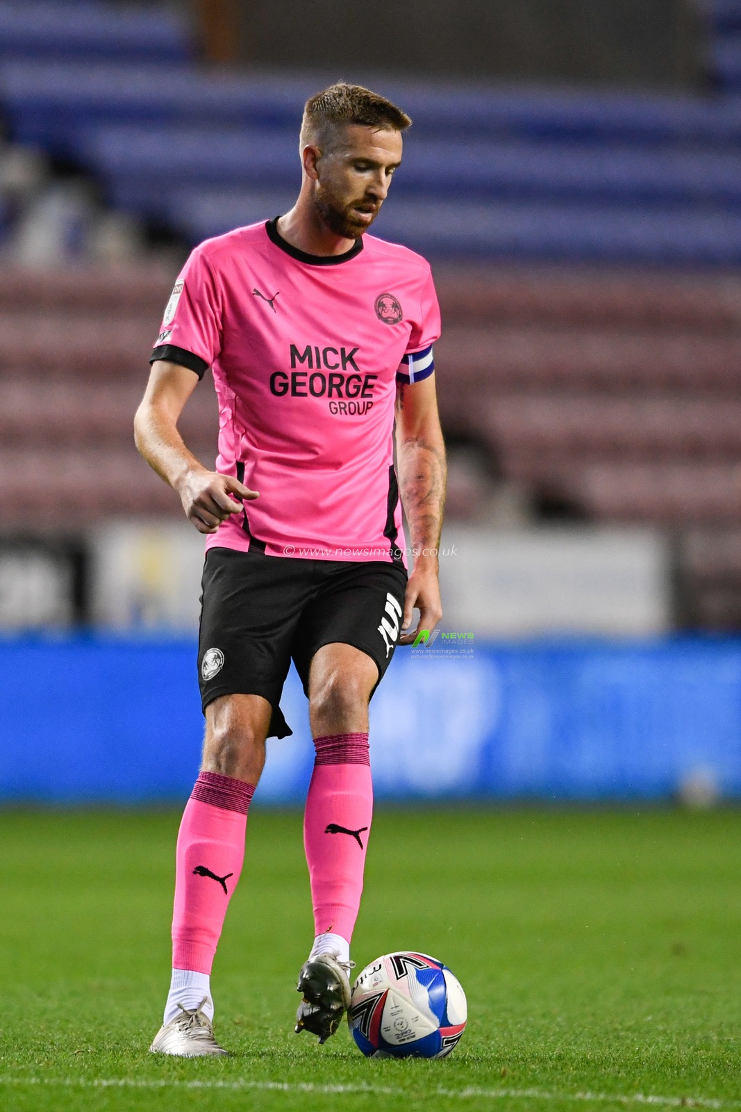 Mark Beevers (5) of Peterborough United in action during the game