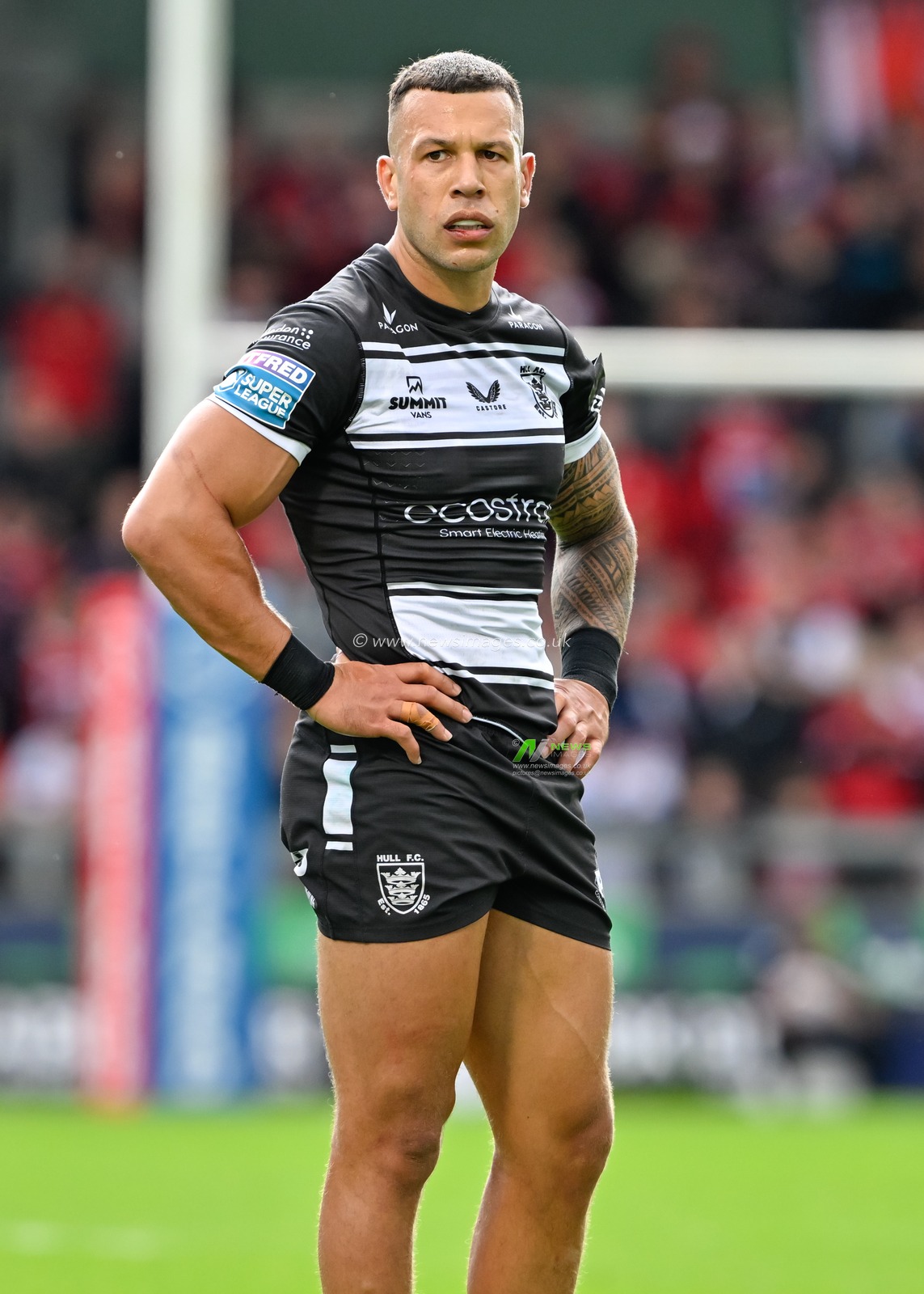 Carlos Tuimavave Hull FC during the Betfred Super League Round 16 match Salford Red Devils vs Hull FC at Salford Community Stadium, Eccles, United Kingdom, 7th July 2024

(Photo by Cody Froggatt/News Images)