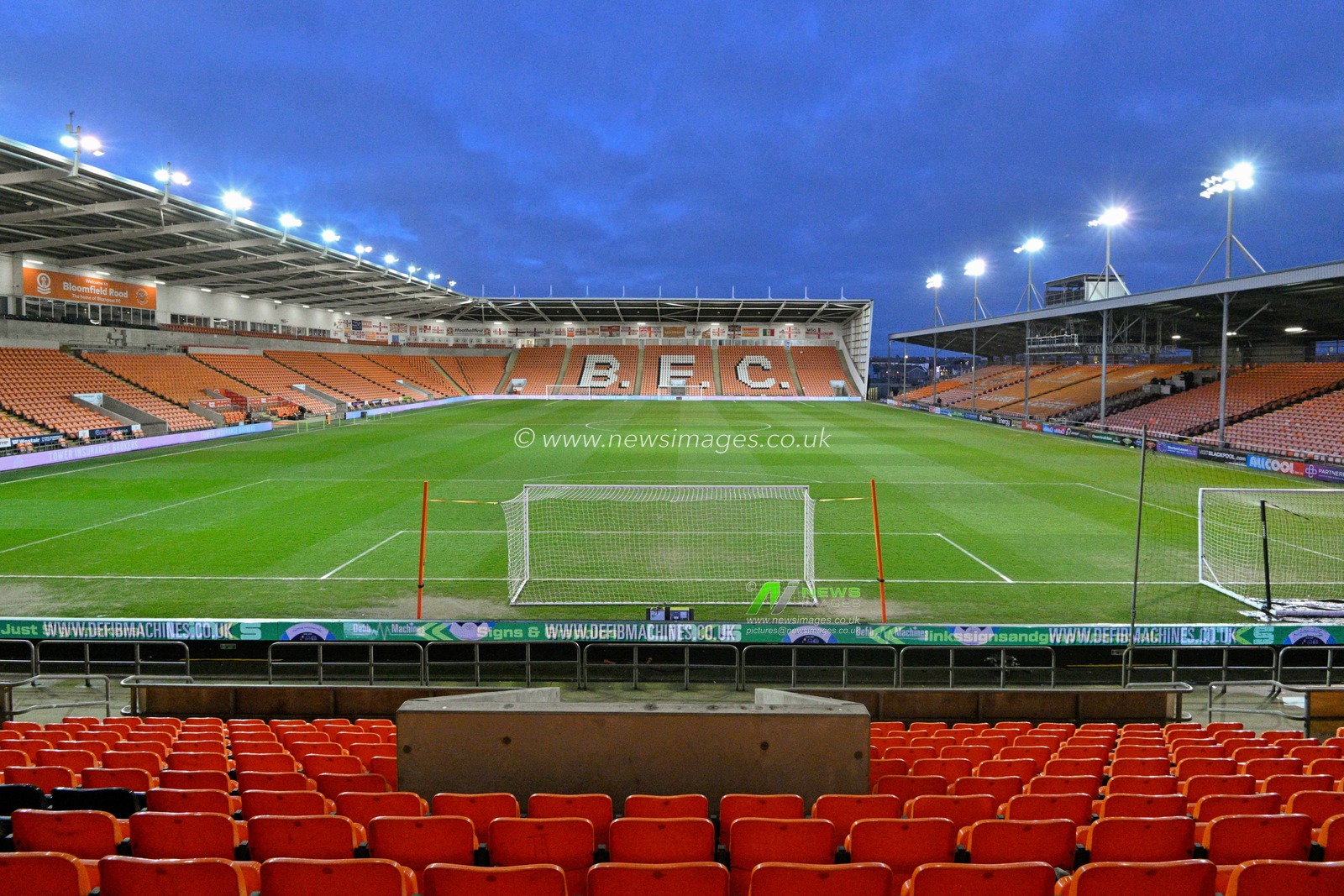 A general view of Bloomfield Road ahead of the match, during the Bristol Street Motors Trophy Quarter Final match Blackpool vs Bolton Wanderers at Bloomfield Road, Blackpool, United Kingdom, 30th January 2024

(Photo by Cody Froggatt/News Images)