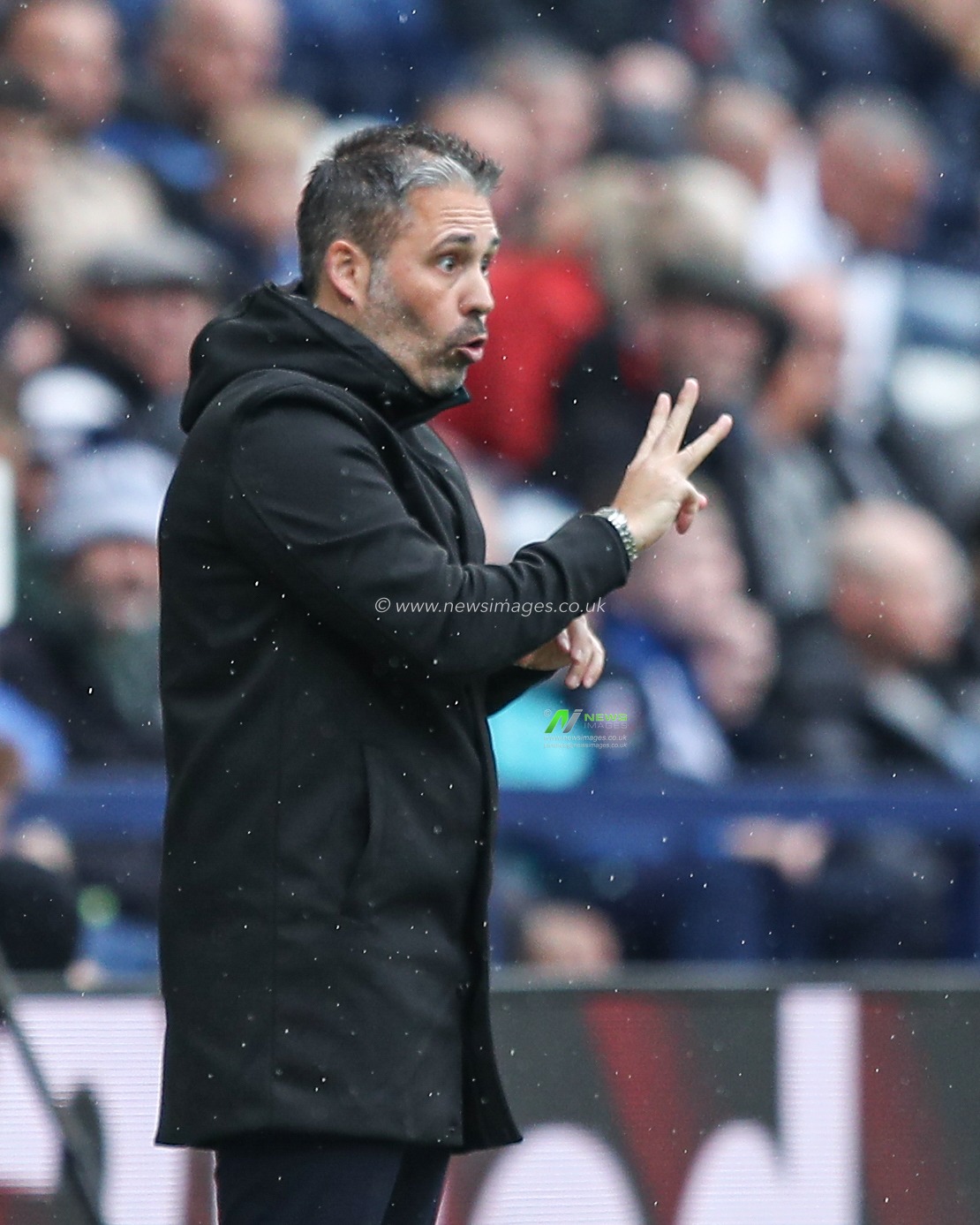 MartÃ­ Cifuentes manager of Queens Park Rangers during the Sky Bet Championship match Preston North End vs Queens Park Rangers at Deepdale, Preston, United Kingdom, 18th April 2025

(Photo by Jorge Horsted/News Images)