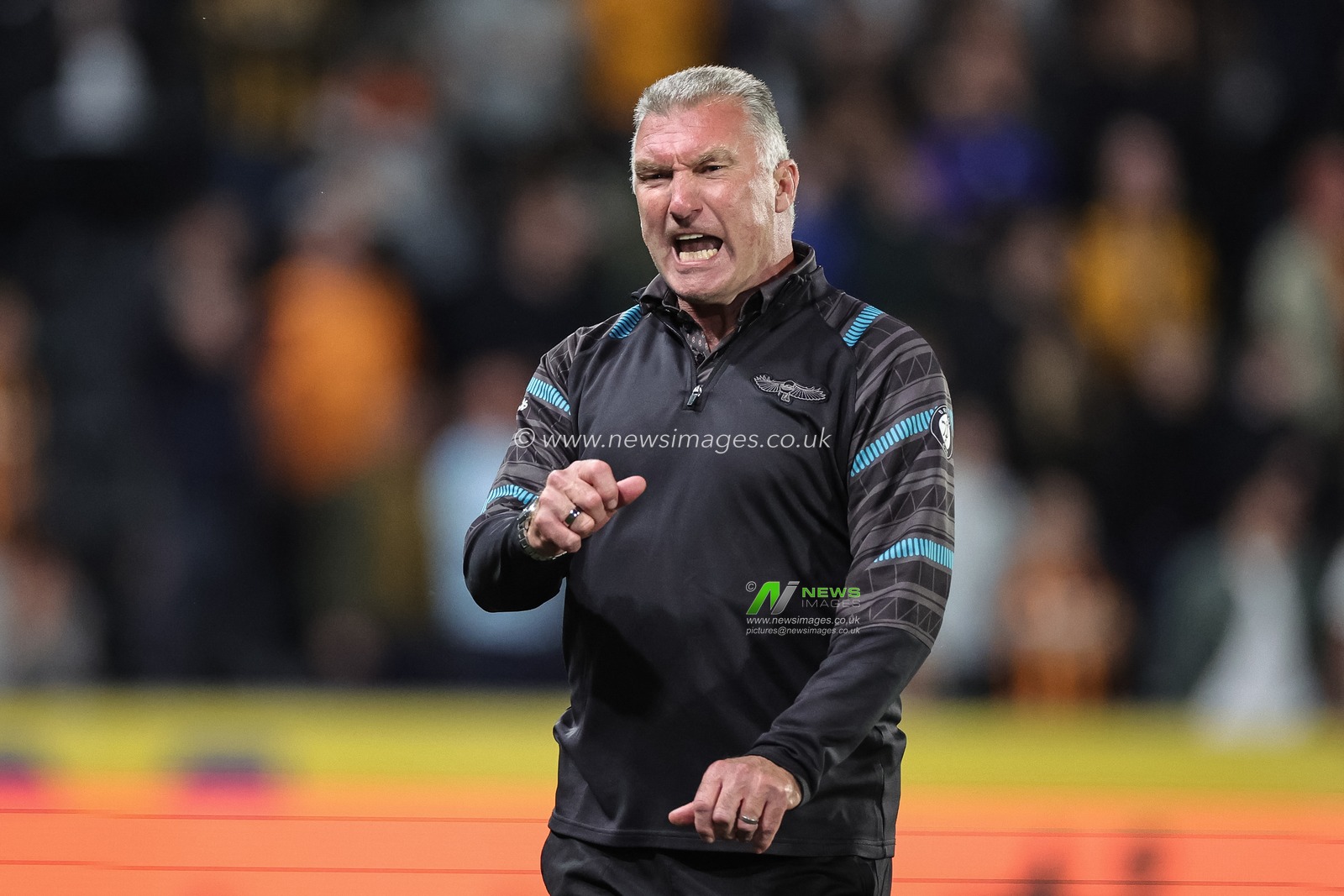 Nigel Pearson head coach of Bristol City reacts late in the game as Bristol City miss chances in front of goal during the Sky Bet Championship match Hull City vs Bristol City at MKM Stadium, Hull, United Kingdom, 25th August 2023

(Photo by Mark Cosgrove/News Images)