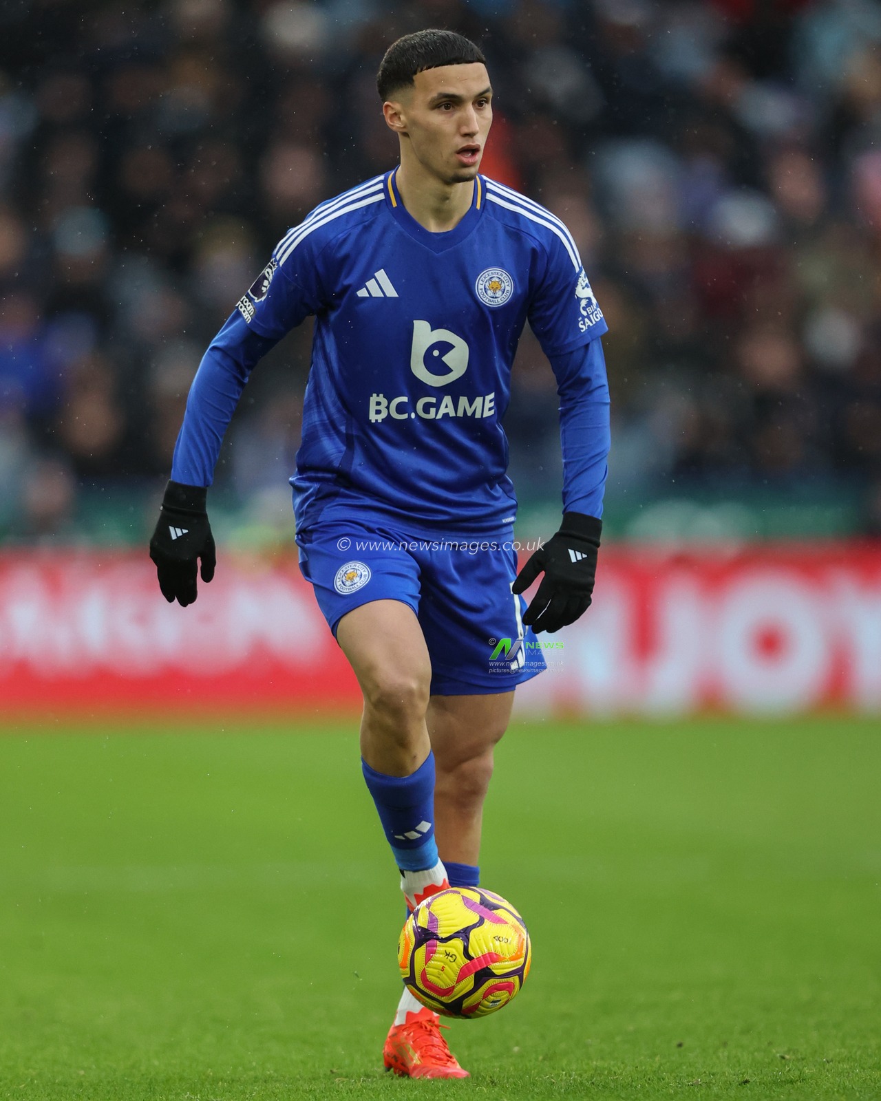 Bilal El Khannouss of Leicester City during the Premier League match Leicester City vs Brighton and Hove Albion at King Power Stadium, Leicester, United Kingdom, 8th December 2024

(Photo by Alfie Cosgrove/News Images)