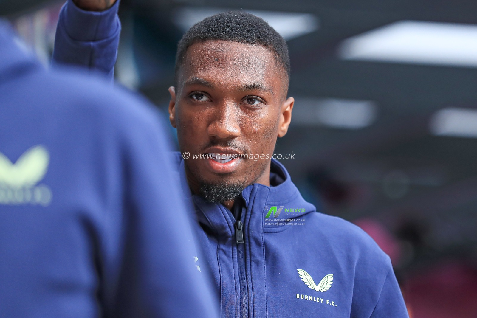 Jaidon Anthony of Burnley arrives at ground ahead of Sky Bet Championship match Burnley vs Millwall at Turf Moor, Burnley, United Kingdom, 3rd May 2025

(Photo by Jorge Horsted/News Images)
