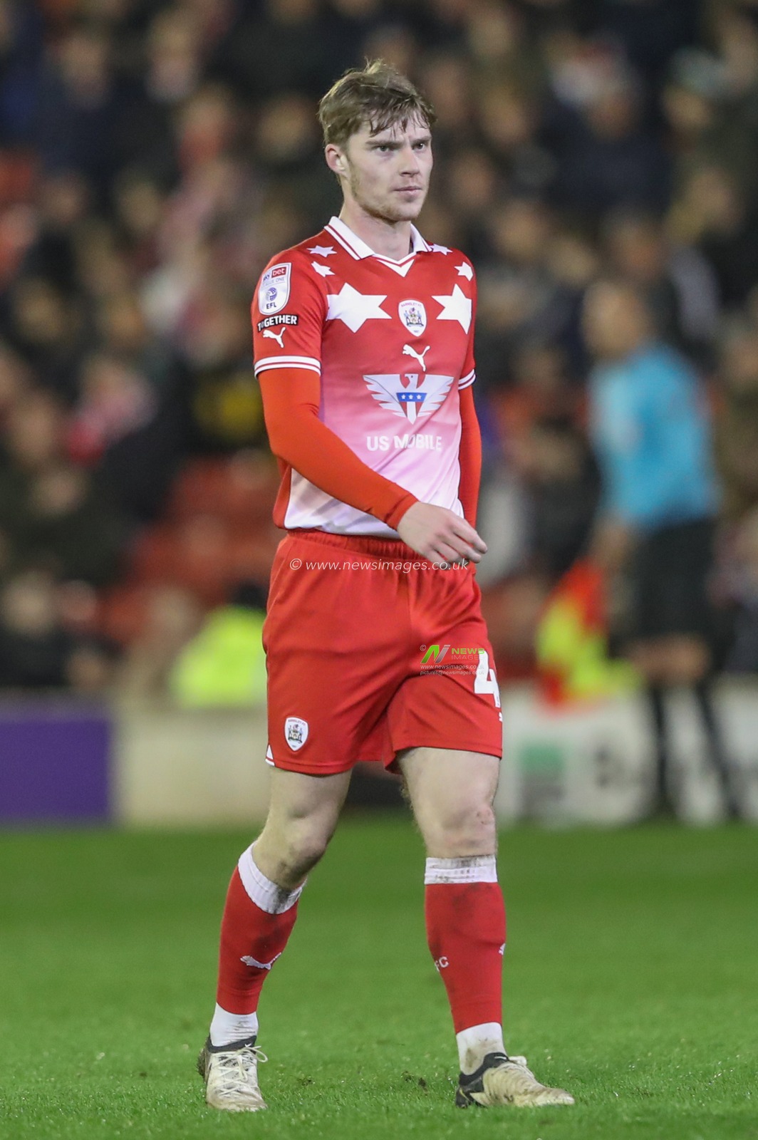 Luca Connell of Barnsley during the Sky Bet League 1 match Barnsley vs Bolton Wanderers at Oakwell, Barnsley, United Kingdom, 5th March 2024

(Photo by Alfie Cosgrove/News Images)