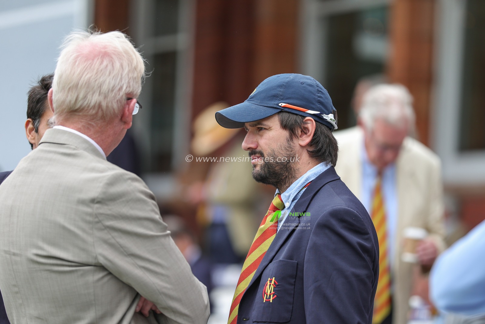 An Marylebone Cricket Club members in the crowd during the LV= Insurance Ashes Test Series Second Test Day 1 England v Australia at Lords, London, United Kingdom, 28th June 2023

(Photo by Mark Cosgrove/News Images)