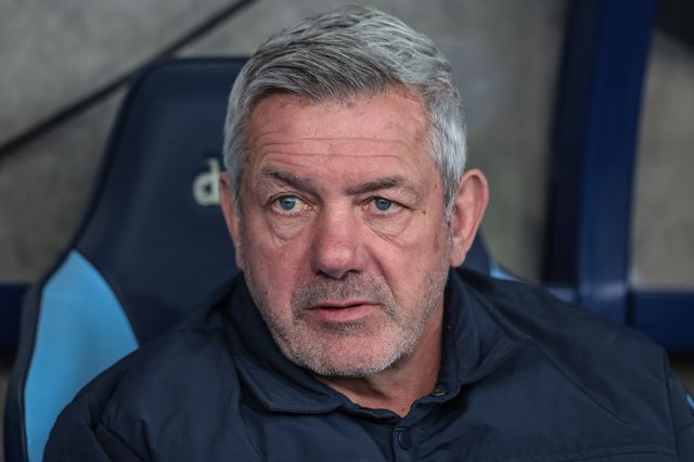 Daryl Powell head coach of Wakefield Trinity looks on during the Betfred Super League round 11 match Wakefield Trinity vs Catalans Dragons at DIY Kitchens Stadium, Wakefield, United Kingdom on 15 May 2026

(Photo by Mark Cosgrove/News Images)