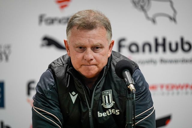 Mark Robins manager of Stoke City in the manager post match press conference during the Sky Bet Championship match Derby County vs Stoke City at Pride Park Stadium, Derby, United Kingdom on 06 April 2026

(Photo by Maynard Manyowa/News Images)