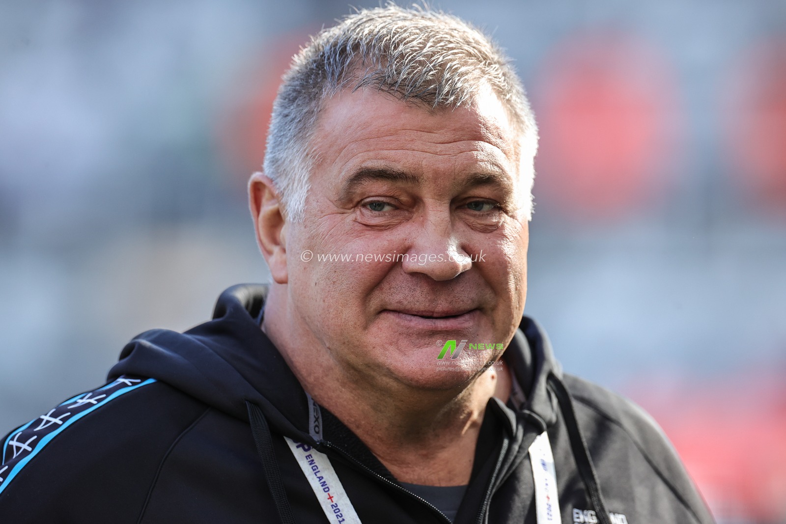 Shaun Wane Head Coach of England arrives at St Jamesâ€™s Park before the Rugby League World Cup 2021 match England vs Samoa at St. James's Park, Newcastle, United Kingdom, 15th October 2022

(Photo by Mark Cosgrove/News Images)