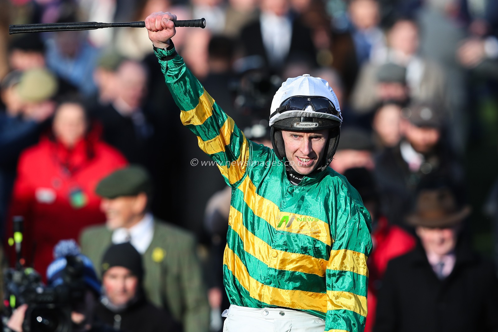 Mark Walsh on Inothewayurthinkin celebrates winning the Gold Cup during Cheltenham Festival 2025 Gold Cup Day at Cheltenham Racecourse, Cheltenham, United Kingdom, 14th March 2025

(Photo by Gareth Evans/News Images)