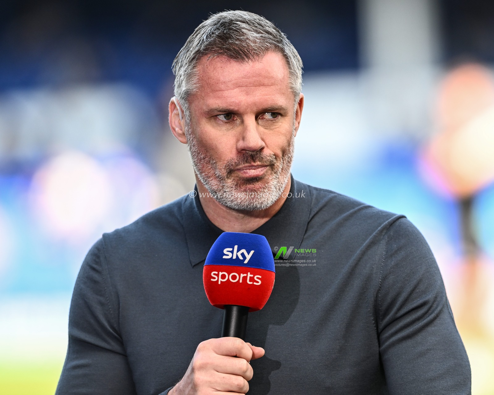 Former Liverpool player Jamie Carragher on commentary during the Premier League match Everton vs Bournemouth at Goodison Park, Liverpool, United Kingdom, 28th May 2023

(Photo by Craig Thomas/News Images)