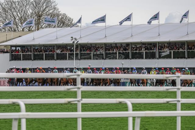 Runners in the 16:00 Randox Grand National Handicap Chase line up to start the race during the Randox Grand National Day 2024 at Aintree Racecourse, Liverpool, United Kingdom, 13th April 2024

(Photo by Mark Cosgrove/News Images)