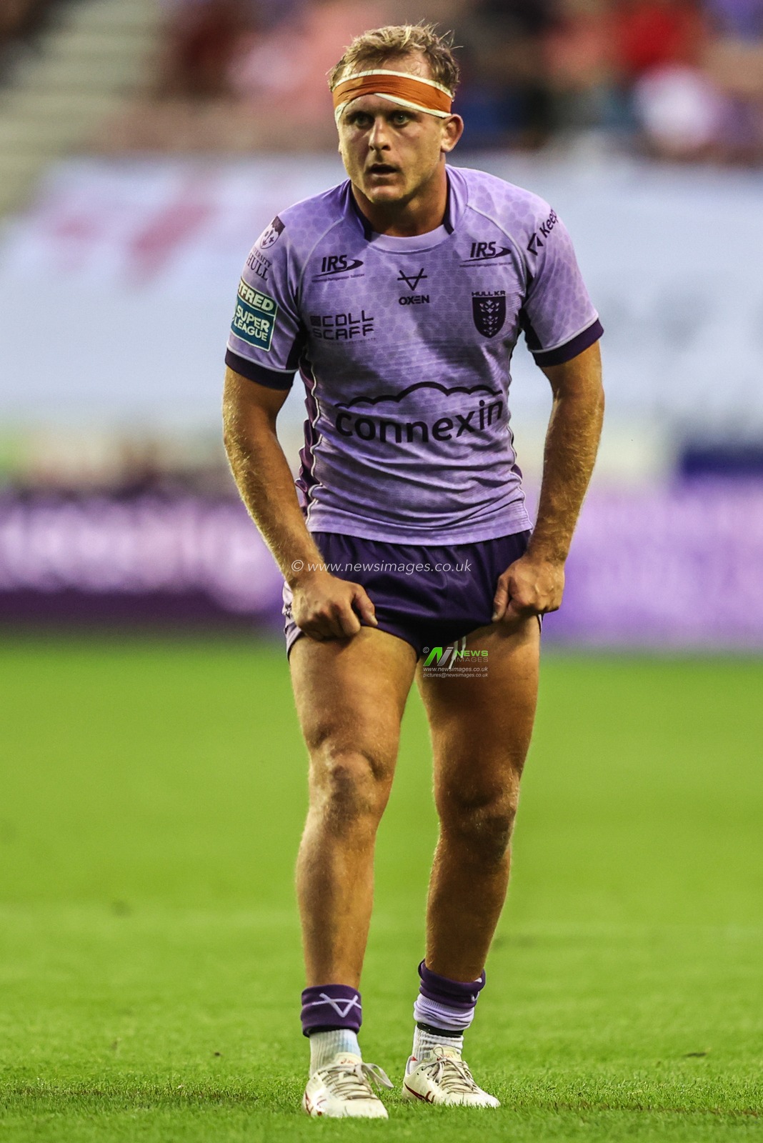 Jez Litten of Hull KR during the Betfred Super League round 22 match Wigan Warriors vs Hull KR at The Brick Community Stadium, Wigan, United Kingdom, 15th August 2025

(Photo by Alfie Cosgrove/News Images)