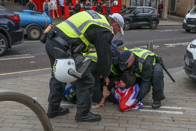 Anti-racism protest Barnsley Town Centre