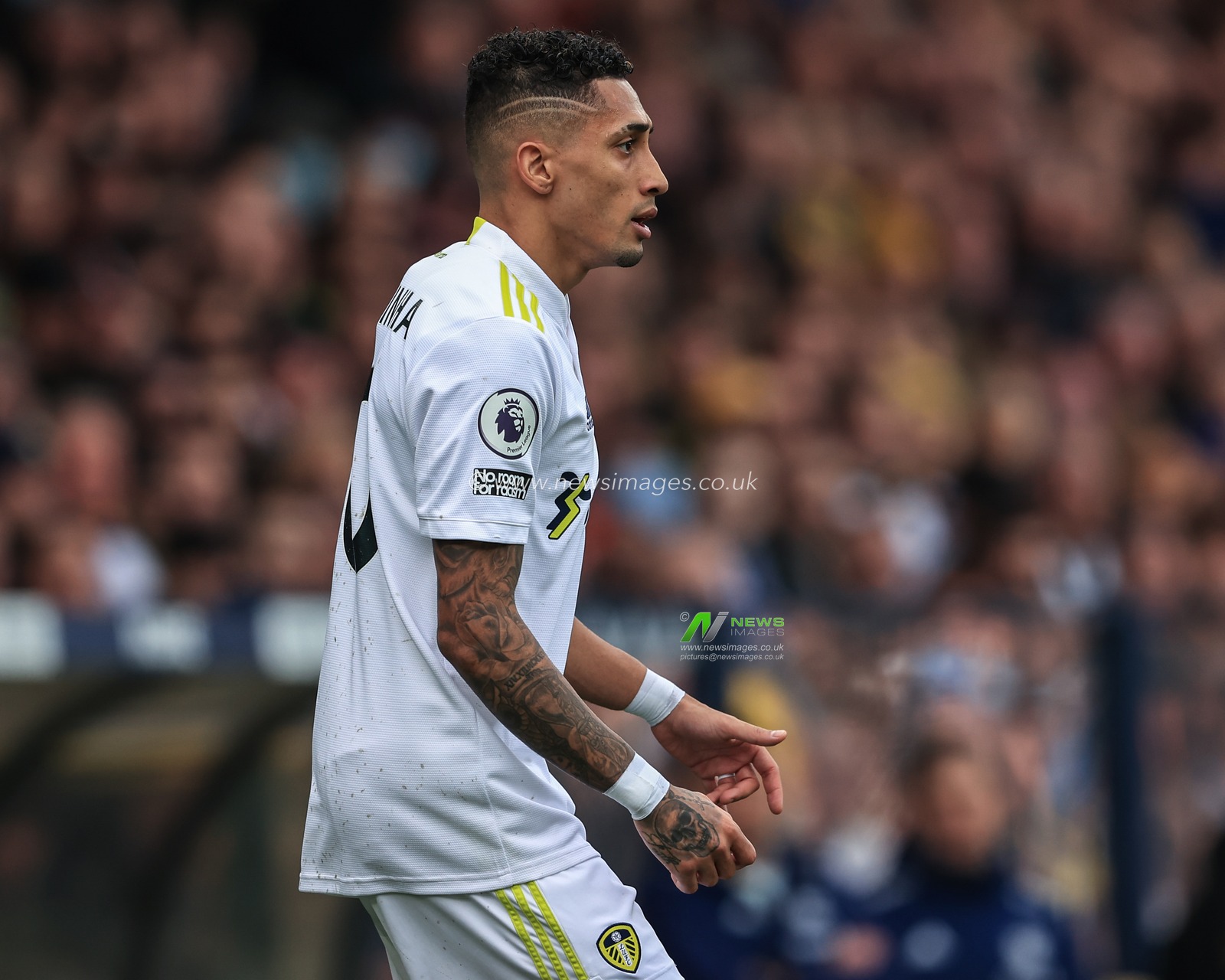 Raphinha #10 of Leeds United during the game