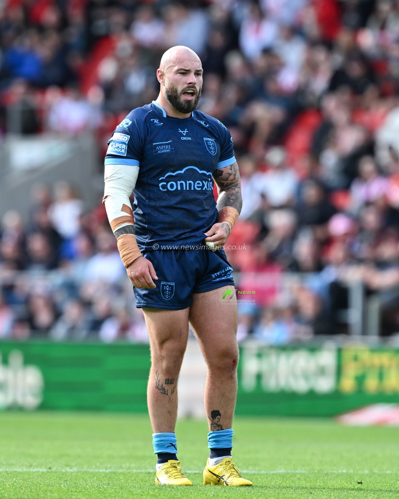 Sam Luckley of Hull KR during the Betfred Super League Round 23 match St Helens vs Hull KR at Totally Wicked Stadium, St Helens, United Kingdom, 24th August 2024

(Photo by Cody Froggatt/News Images)
